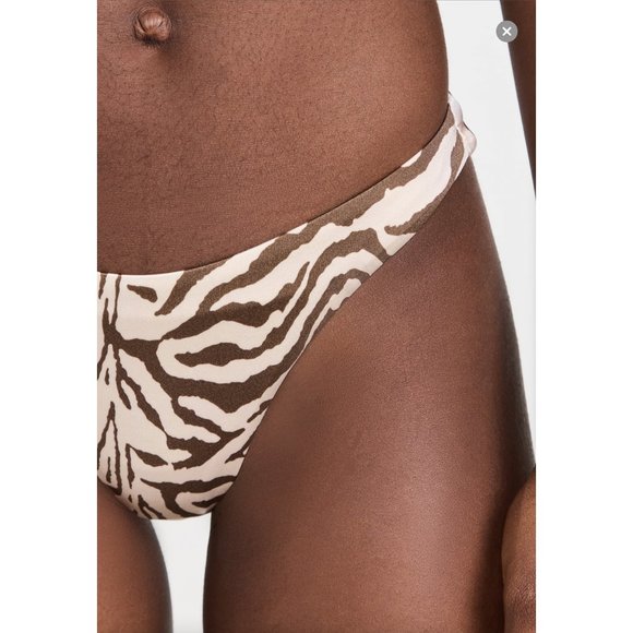 Good American Satin Better Zebra Bikini Bottoms NWT, Size 2 - Picture 5 of 7